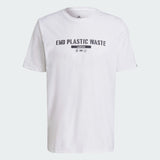 PRIMEBLUE END PLASTIC WASTE SLOGAN GRAPHIC TEE