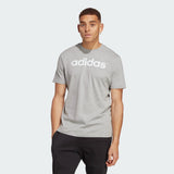 ESSENTIALS SINGLE JERSEY LINEAR EMBROIDERED LOGO TEE