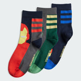 ADIDAS MARVEL AVENGERS 3 PAIRS PER PACK SOCKS