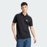 ESSENTIALS PIQUÉ EMBROIDERED SMALL LOGO 3-STRIPES POLO SHIRT