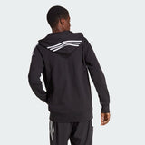 ESSENTIALS FRENCH TERRY 3-STRIPES FULL-ZIP HOODIE