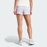 PACER TRAINING 3-STRIPES WOVEN HIGH-RISE SHORTS