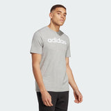 ESSENTIALS SINGLE JERSEY LINEAR EMBROIDERED LOGO TEE