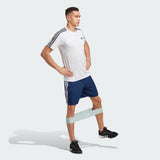 TRAIN ESSENTIALS PIQUÉ 3-STRIPES TRAINING SHORTS