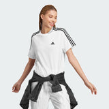 ESSENTIALS 3-STRIPES SINGLE JERSEY CROP TOP