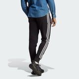 ESSENTIALS FRENCH TERRY TAPERED CUFF 3-STRIPES PANTS