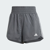 PACER TRAINING 3-STRIPES WOVEN HIGH-RISE SHORTS