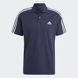 ESSENTIALS PIQUÉ EMBROIDERED SMALL LOGO 3-STRIPES POLO SHIRT