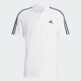 ESSENTIALS PIQUÉ EMBROIDERED SMALL LOGO 3-STRIPES POLO SHIRT