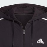 ESSENTIALS FRENCH TERRY 3-STRIPES FULL-ZIP HOODIE