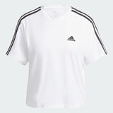 ESSENTIALS 3-STRIPES SINGLE JERSEY CROP TOP