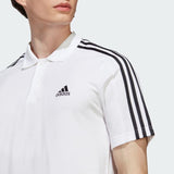 ESSENTIALS PIQUÉ EMBROIDERED SMALL LOGO 3-STRIPES POLO SHIRT