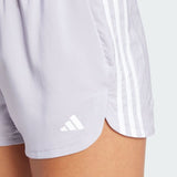 PACER TRAINING 3-STRIPES WOVEN HIGH-RISE SHORTS