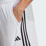 TRAIN ESSENTIALS PIQUÉ 3-STRIPES TRAINING SHORTS