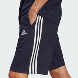 ESSENTIALS SINGLE JERSEY 3-STRIPES SHORTS