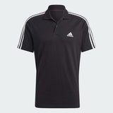 ESSENTIALS PIQUÉ EMBROIDERED SMALL LOGO 3-STRIPES POLO SHIRT