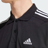 ESSENTIALS PIQUÉ EMBROIDERED SMALL LOGO 3-STRIPES POLO SHIRT