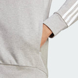 ESSENTIALS FRENCH TERRY 3-STRIPES FULL-ZIP HOODIE