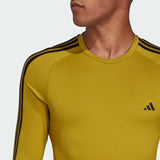 TECHFIT 3-STRIPES TRAINING LONG SLEEVE TEE