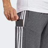 ESSENTIALS FRENCH TERRY TAPERED CUFF 3-STRIPES PANTS