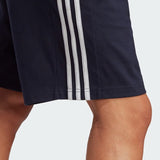 ESSENTIALS SINGLE JERSEY 3-STRIPES SHORTS