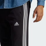 ESSENTIALS FRENCH TERRY TAPERED CUFF 3-STRIPES PANTS